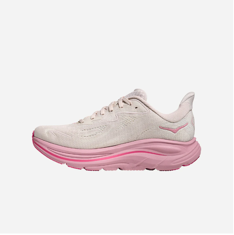  Giày Chạy Bộ Nữ Hoka Clifton 10 Wide Road - Rose Cream / Dried Rose 
