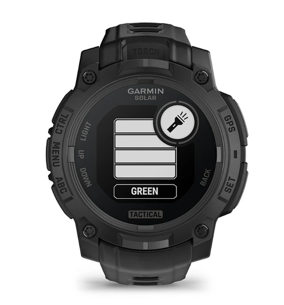 Đồng hồ thông minh Garmin Instinct 3 Tactical Solar 45mm – Black with Black Band