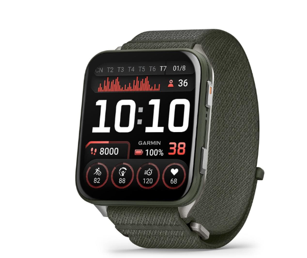 Đồng hồ thông minh Garmin Venu X1, GPS - Moss with Titanium Caseback