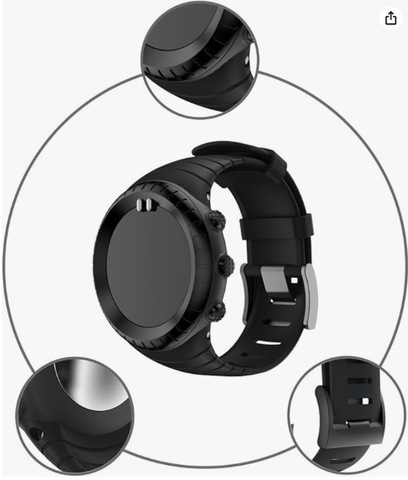  Dây Đồng Hồ Suunto Core Standard Silicone - All Black 