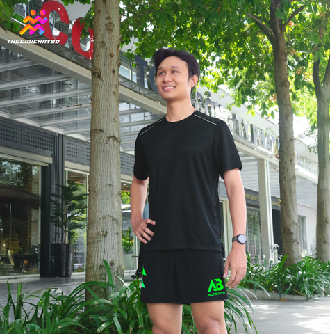  Quần Short Chạy Bộ Nam T8-AB Nutrition Custom Sherpa - Green Logo 