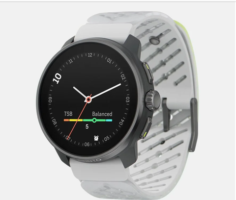  Đồng Hồ Thể Thao GPS Suunto Race 49mm, Viền Titanium Bạc, Dây Silicone - Canary 