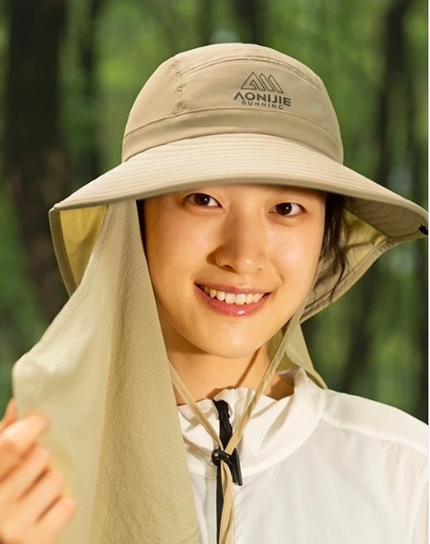  Mũ Rộng Vành Che Gáy Dã Ngoại Aonijie, Chống Nắng, Thoáng Khí – Khaki 
