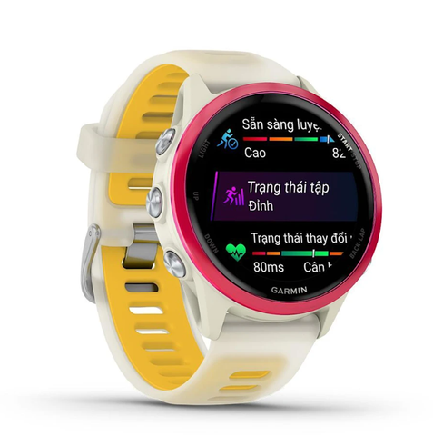  Đồng Hồ Thông Minh Garmin Forerunner 570, 42MM WiFi GPS - Raspberry Aluminum with Translucent Bone/Mango Band 