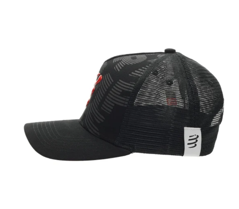  Nón Thể Thao Compressport Trucker Cap - Black/ Red 