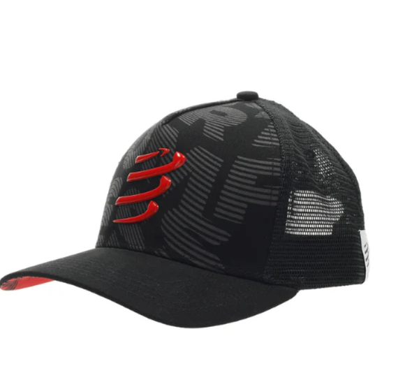  Nón Thể Thao Compressport Trucker Cap - Black/ Red 