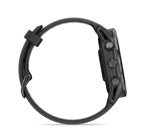  Đồng Hồ Thể Thao Garmin Forerunner 970 – Carbon Gray DLC Titanium, Black/Translucent Whitestone Band 