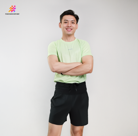  Quần Short Chạy Bộ 5 Inchs Athlet ATQ501 Đa Năng , Có Đai Belt - Đen Trơn 