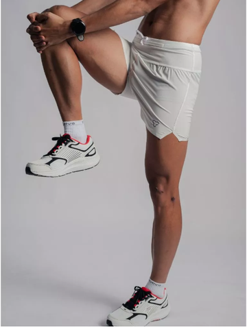  Quần Chạy Bộ Nữ Motive SM201 Có Đai Belt - Trắng 