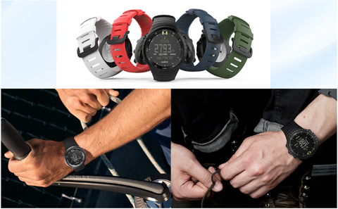  Dây Đồng Hồ Suunto Core Standard Silicone - All Black 