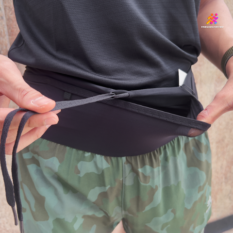  Quần Short Chạy Bộ Athlet ATQ409 Đa Năng , Có Đai Belt - Xanh Camo 