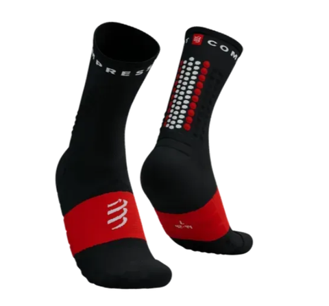  Vớ Thể Thao Compressport Ultra Trail Socks V2.0 - Black/Red 