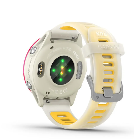  Đồng Hồ Thông Minh Garmin Forerunner 570, 42MM WiFi GPS - Raspberry Aluminum with Translucent Bone/Mango Band 