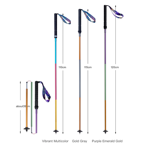  Gậy Chạy Trail Carbon Aonijie E4201 Gấp Gọn - Tím 