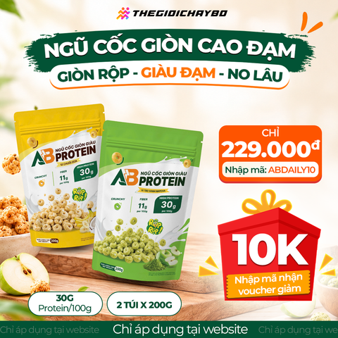  Combo 2 Túi Ngũ Cốc Giòn Cao Đạm AB 200g – Mix Vị 