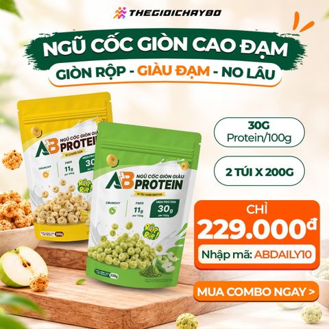  Combo 2 Túi Ngũ Cốc Giòn Cao Đạm AB 200g – Mix Vị 