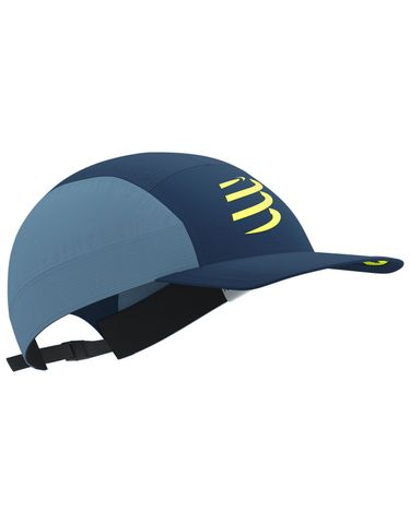  Nón Chạy Bộ Compressport 5 Panel Light Cap - Poseidon/Denim 