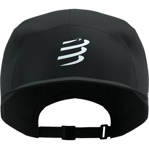  Nón Chạy Bộ Compressport 5 Panel Cap - Black 