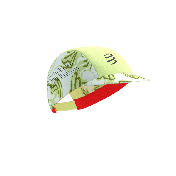 Nón Thể Thao Compressport Pro Racing - Grenn Camo/ Fluo Red 