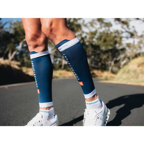  Băng Bảo Vệ Bắp Chân Compressport R2 3.0 - Estate Blue/White 