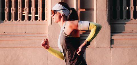  Băng Bảo Vệ Ống Tay Thể Thao Compressport ArmForce Ultralight - Denim/White Reflective 