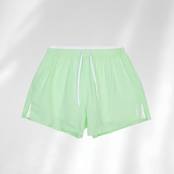  Quần Chạy Bộ Motive 2 Lớp SM208 Có Lót Boxer - Xanh Lá 