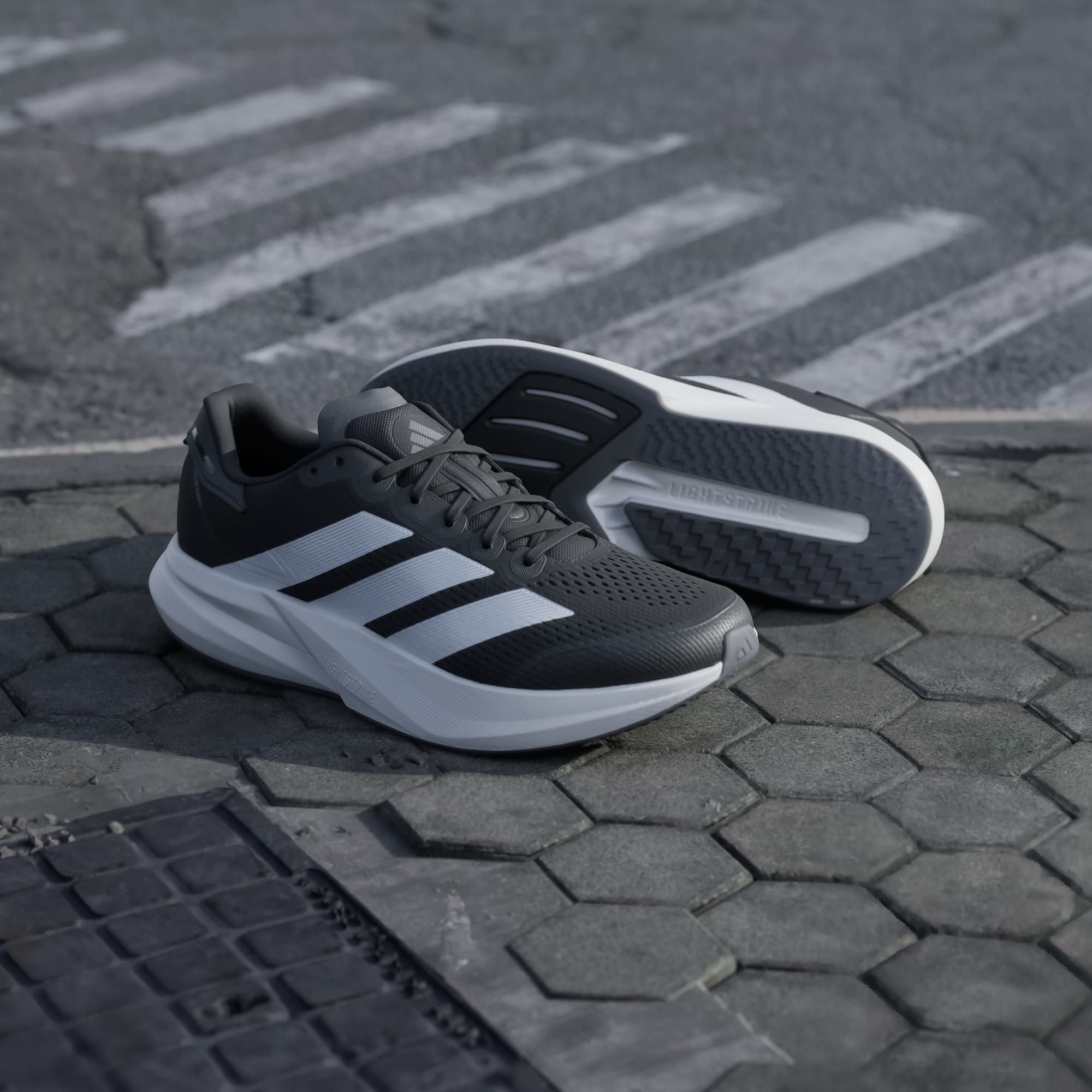  Giày Chạy Bộ Nam ADIDAS Duramo Speed 2 - Core Black/Cloud White/Grey Five 