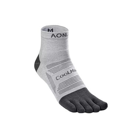  Tất Xỏ Ngón Chạy Bộ Nam Nữ AONIJIE Cổ Thấp Thể Thao Năm Ngón E4840 - Xám 