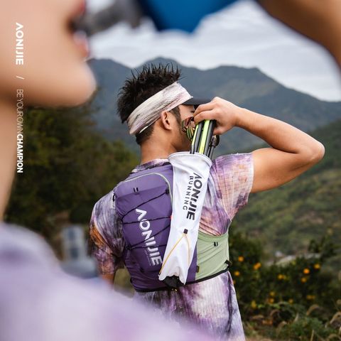  Vest Nước Chạy Bộ Aonijie C9116 Trail Running 10L - Tím Xanh Lá 