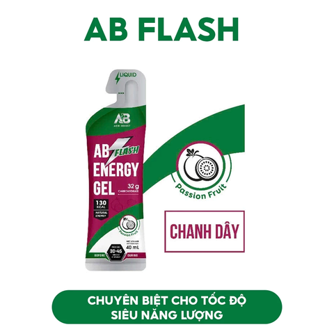 [COMBO MUA 6 TẶNG 1] Gel Năng Lượng Chạy Bộ AB Flash Dạng Lỏng 45g Năng Lượng Tức Thì Cho Người Chơi Thể Thao 