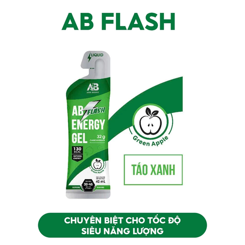 [COMBO MUA 6 TẶNG 1] Gel Năng Lượng Chạy Bộ AB Flash Dạng Lỏng 45g Năng Lượng Tức Thì Cho Người Chơi Thể Thao 