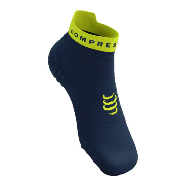  Vớ thể thao chạy bộ Compressport Pro Racing Socks v4.0 Run Low - (Blues/Green Sheen) 