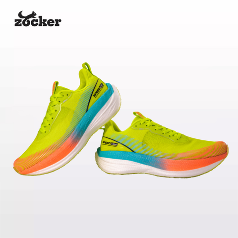  Giày Chạy Bộ Zocker Speed Light Half - Xanh Neon 