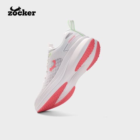  Giày chạy bộ Zocker Speed Up Gen 2 - Trắng Đế Hồng 