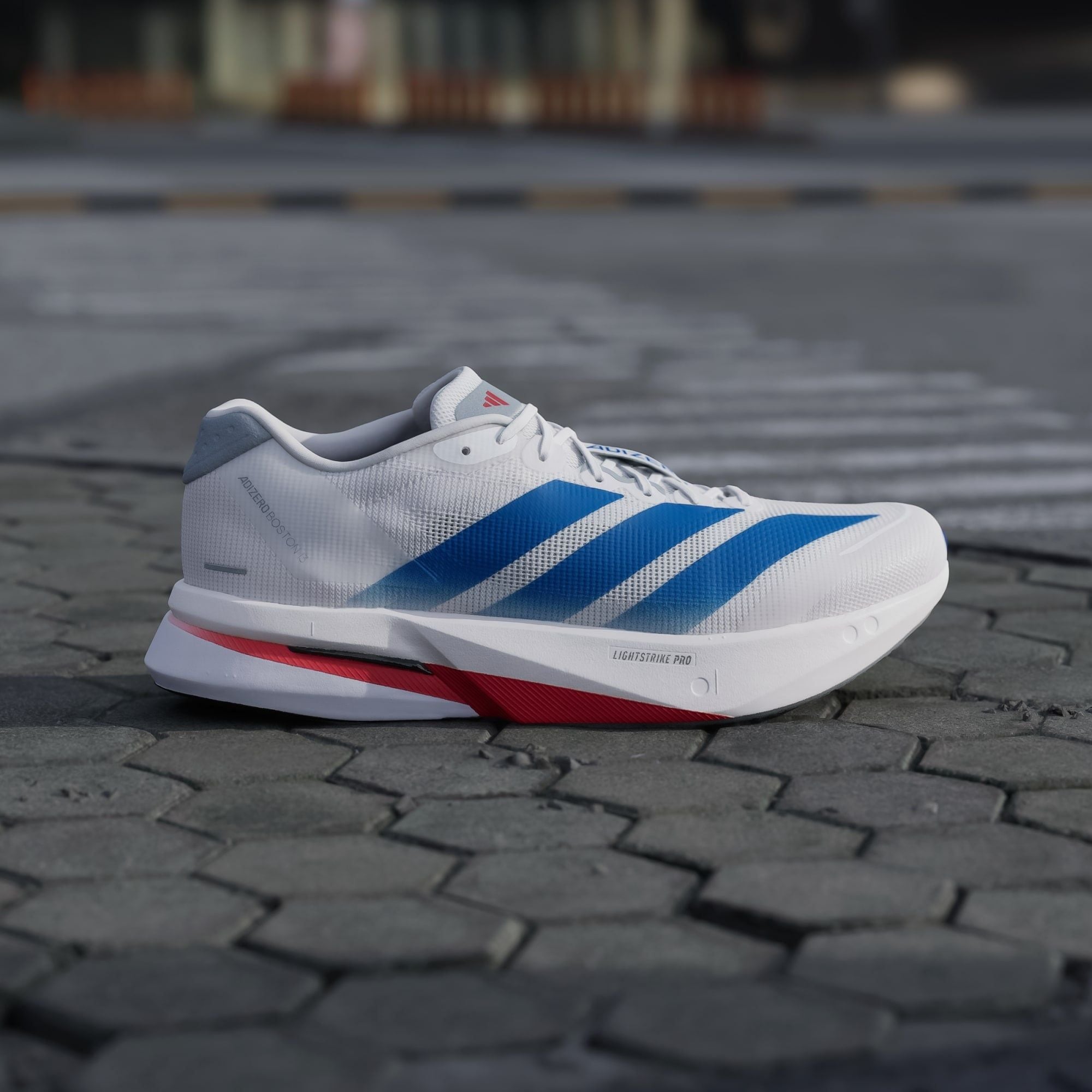 Giày Chạy Bộ Nam ADIDAS Adizero Boston 13 -  White/Royal Blue/Halo Silver 