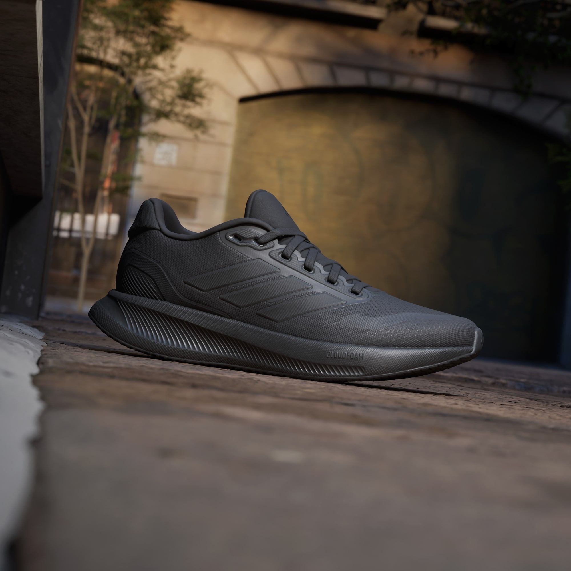  Giày Chạy Bộ Nữ ADIDAS Runfalcon 5 - Core Black 