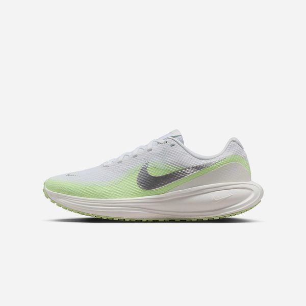  [MUA 1 ĐÔI GIẢM 35%, MUA 2 ĐÔI GIẢM 50%] Giày Chạy Bộ Nữ Nike Revolution 8 - White/Barely Volt/Volt/Metallic Silver 