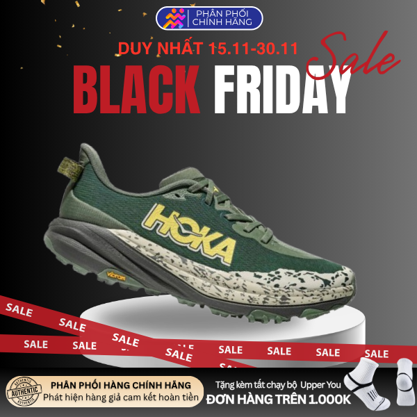  Giày Chạy Bộ Nam Hoka Speedgoat 6 Trail - Fern / Asphalt Grey 