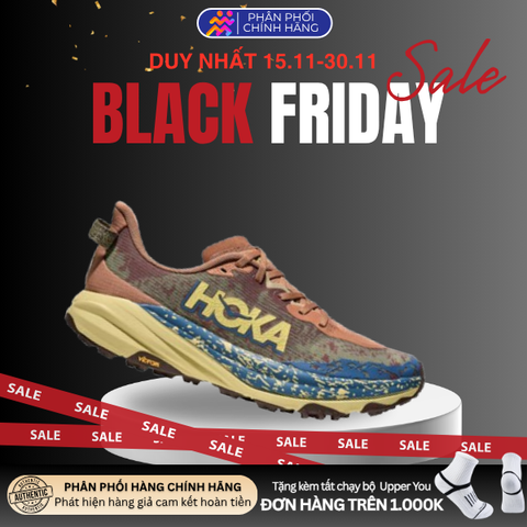  Giày Chạy Bộ Nam Hoka Speedgoat 6 Trail - Maple / Cardamom 