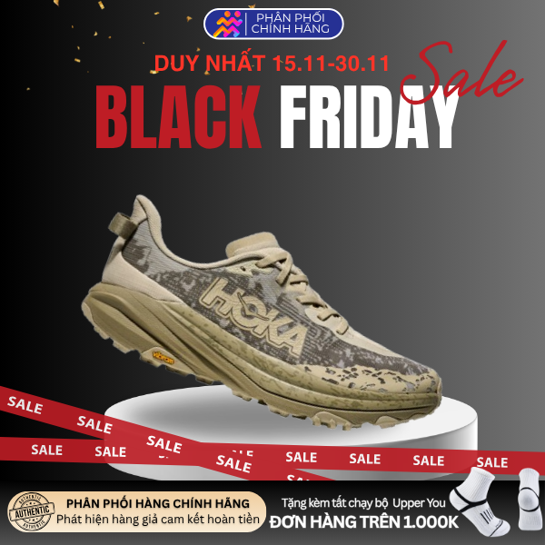  Giày Chạy Bộ Nam Hoka Speedgoat 6 Trail - Oyster Mushroom / Wild Mushroom 