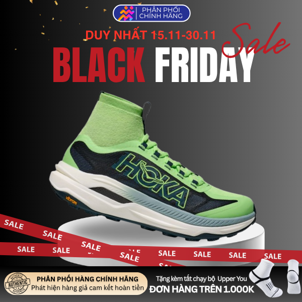  Giày Chạy Bộ Nam Hoka Tecton X 3 - Tart Apple/Blue Twilight 