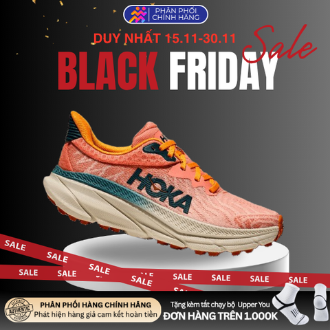  Giày Chạy Bộ Nữ Hoka Challenger ATR 7 Wide For Trail - Feldspar/Birch 