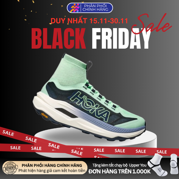  Giày Chạy Bộ Nữ Hoka Tecton X 3 - Mint fluorite / Varsity Navy 