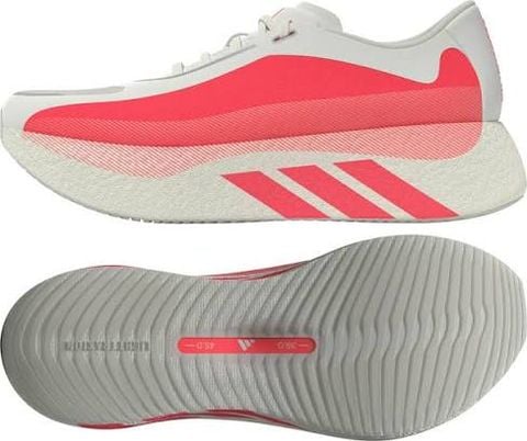  Giày chạy bộ Nữ Adidas Hyperboost Edge - Hyper White / Solar Turbo 
