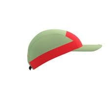  Nón Thể Thao Compressport 5 Panel Light Cap - Nile/Fluo Red 