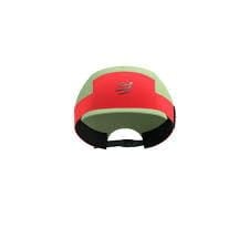  Nón Thể Thao Compressport 5 Panel Light Cap - Nile/Fluo Red 