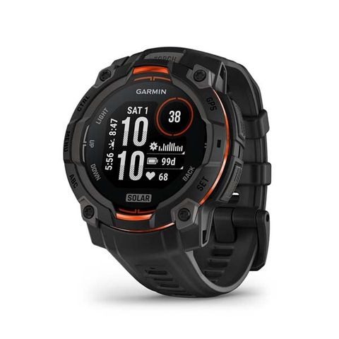  Đồng Hồ Thông Minh Garmin Instinct 3 45mm Solar - Black with Black Band 
