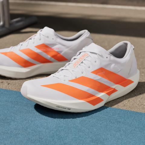  Giày Chạy Bộ Nam ADIDAS Adizero Adios 9 - White Orange 