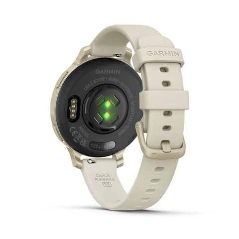  Đồng Hồ Thông Minh Garmin Lily 2 Active - Lunar Gold with Bone Silicone Band 