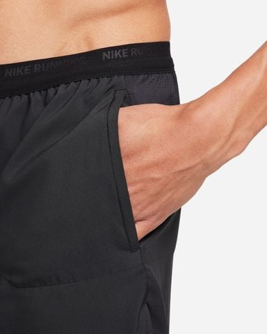  Quần Chạy Bộ Nam Nike Stride Men's Dri-FIT 12.5cm, Có Lót Trong - Black 
